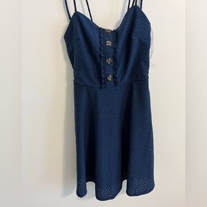 Speechless navy blue mini dress